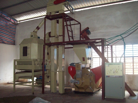 Belt - Driven Mill - Cooler Straw Wood Pellet Production Line with Maintance Easy HKJ25M