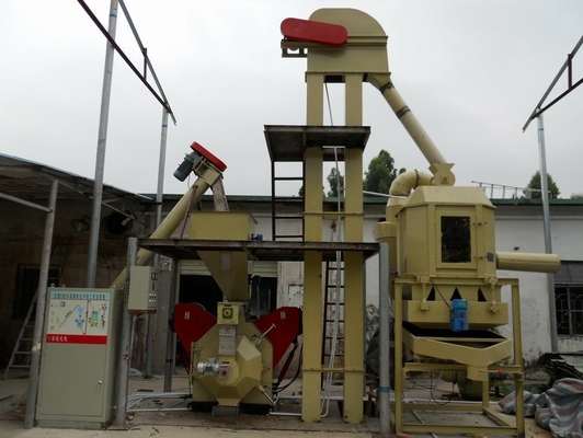 200 - 300 Kg/h rice husk Wood Pellet Production Line With Bucket Elevator - Pellet HKJ32M