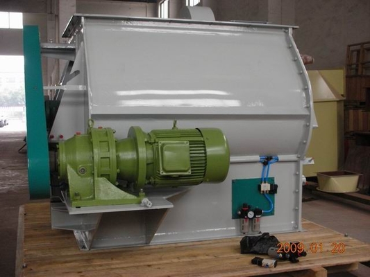 CV 5% Double Shaft Paddle Animal Feed Mixer For Pellet Shape, Mixing Powdery SLHSJ0.5