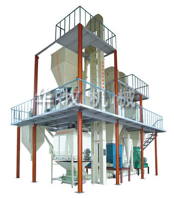 HKJ Custom Power 1 - 2 t/h Pellet Poultry Aquatic Feed Production Line HKJ25
