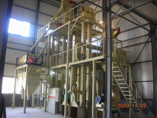 HKJ Fish, Shrimp Drip Type Feed Production Line With Double - Paddle Mixer HKJ35