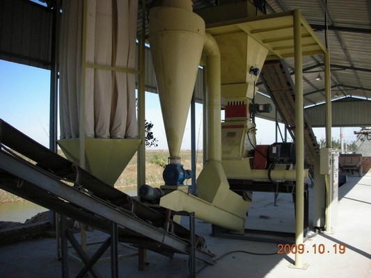 granulating, Cooling Animal Manure Powder Organic Fertilizer Production Line HKJ40F